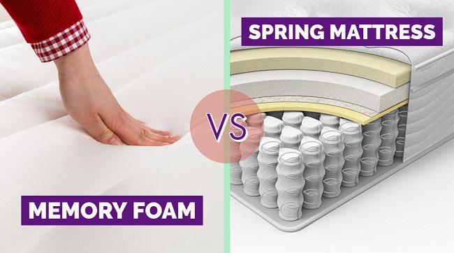 spring mattress vs memory foam vs hybrid