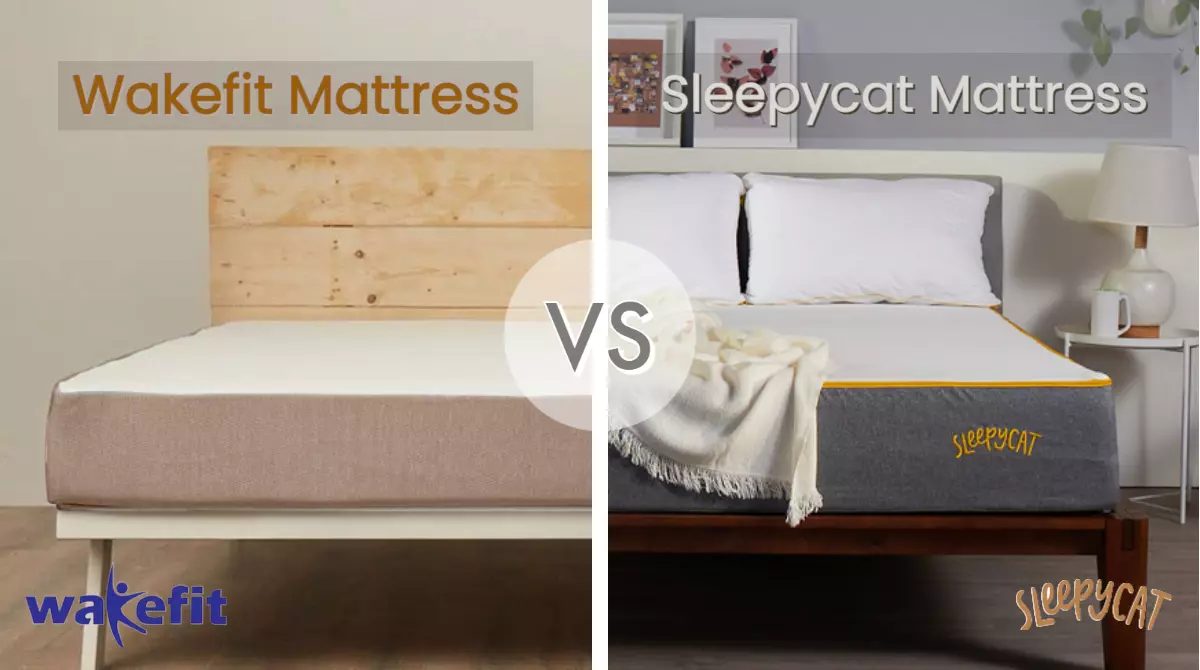 Wakefit vs Sleepycat Mattress comparison