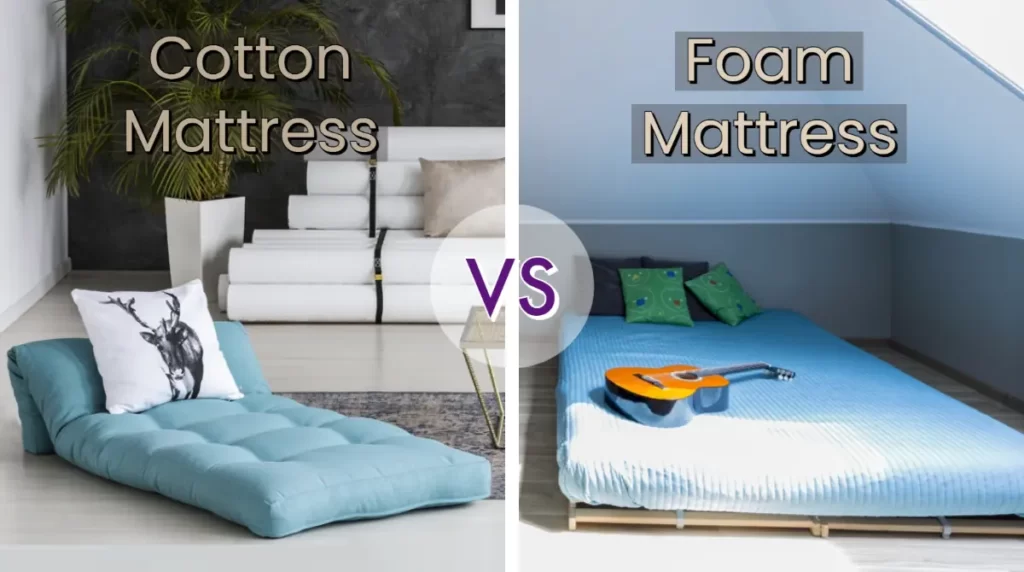 cotton mattress vs foam mattress