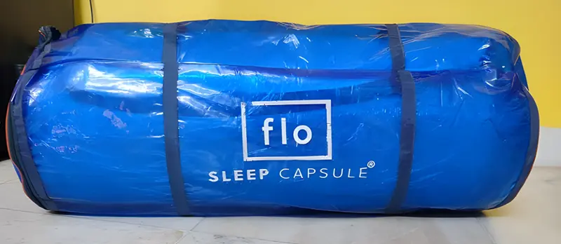 Flo mattress packing design